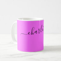 Elegant Blush Pink Colour Modern Name Personalised