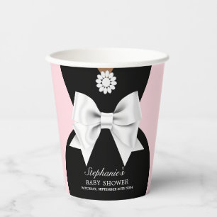 Elegant Blush Pink Ethnic Glam Tiffany Baby Shower Paper Cups
