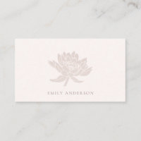 ELEGANT BLUSH PINK FAUX ROSE GOLD LOTUS FLORAL