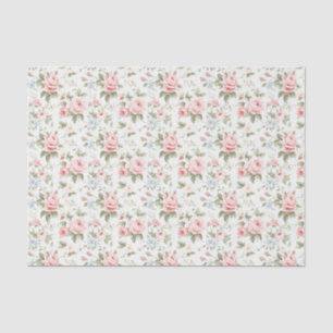 Elegant Blush Pink Floral Gift wrap Tissue Paper