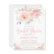Elegant Blush Pink Floral Gold Girl Bridal Shower
