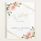 Elegant Blush Pink Floral Peony Gold Wedding