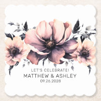 Elegant Blush Pink Floral Wedding Reception