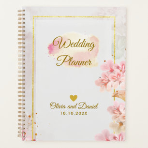 Elegant Blush Pink Flowers Organiser Wedding