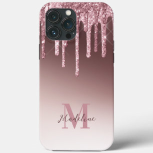 Elegant Blush Pink Glitter iPhone 13 Pro Max Case