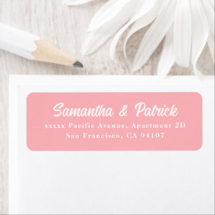 Elegant Blush Pink Return Address Labels