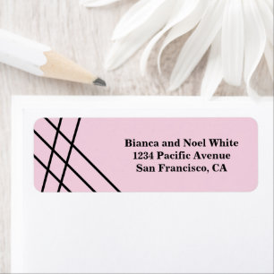 Elegant Blush Pink Return Address Labels