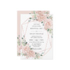 Elegant Blush Pink Roses Floral Rose Gold Wedding