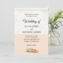 Elegant Blush Pink Rustic Floral Romantic Wedding
