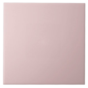 Elegant Blush Pink Solid Color Chic Feminine  Ceramic Tile