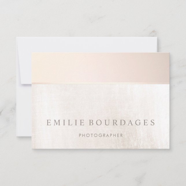 Elegant Blush Pink White Marble Thank You (Front)