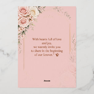 Elegant Blush Rose Gold Wedding