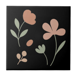 Elegant Blush & Sage – Minimalist Kitchen Tile