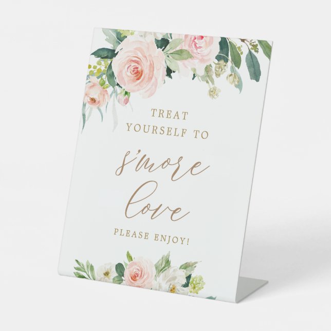 Elegant Blush S'more Love S'more Bar Sign (Front)