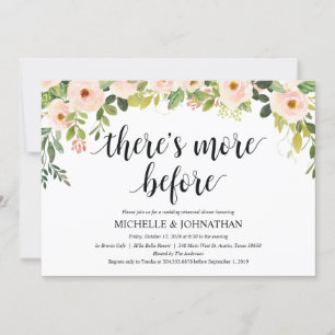 Elegant Blush Wedding Rehearsal Dinner Invites