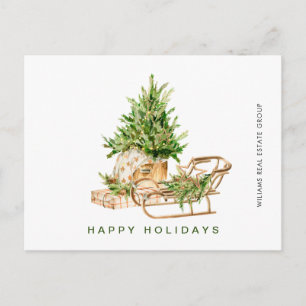 Elegant Bohemian Christmas Composition Company Postcard