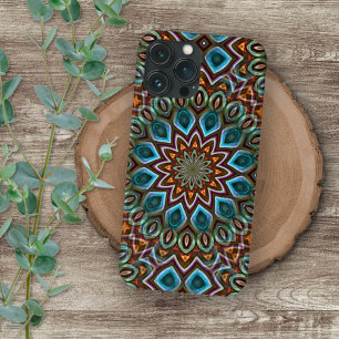 Elegant Bohemian Kaleidoscope Mandala Art Pattern iPhone 16 Pro Max Case