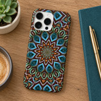 Elegant Bohemian Kaleidoscope Mandala Art Pattern