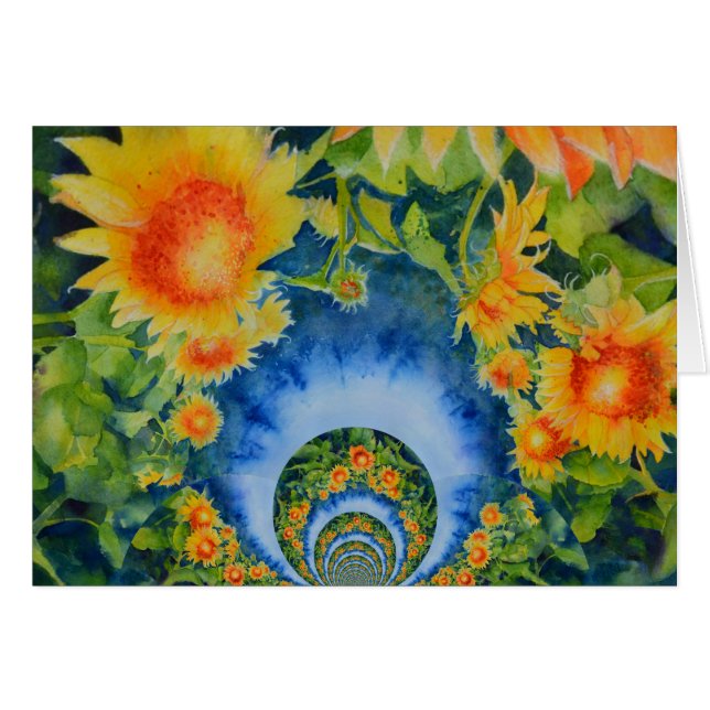 Elegant bohemian retro sunflowers (Front Horizontal)