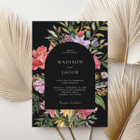 Elegant Boho Black Dutch Floral Wedding