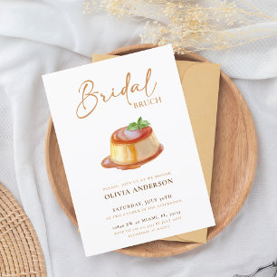 Elegant Boho Burnt Orange Bridal Invitation