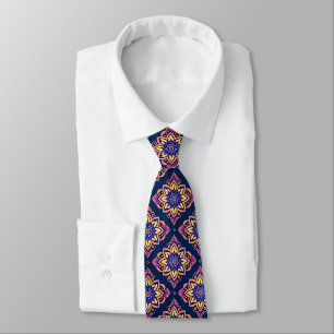 Elegant Boho Chic Floral Pattern Tie