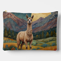 Elegant boho chic llama alpaca