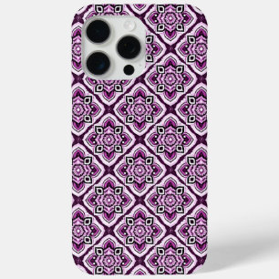 Elegant Boho Chic Mandala Floral Pattern iPhone 15 Pro Max Case