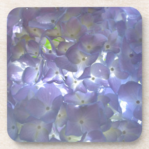 Elegant boho dusty light purple florals flowers coaster