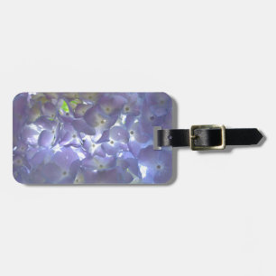 Elegant boho dusty light purple florals flowers  luggage tag