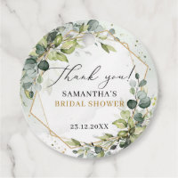 Elegant boho eucalyptus greenery bridal shower