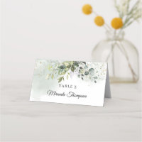Elegant boho eucalyptus greenery gold frame