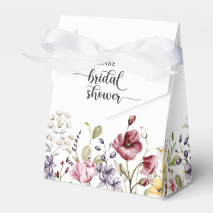 Elegant Boho Floral Bridal Shower Favour Box