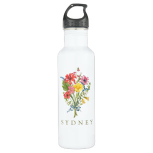 Elegant Boho Floral Wildflower 710 Ml Water Bottle