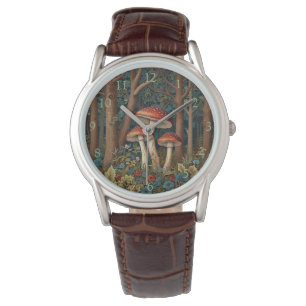Elegant boho mushroom woodland  forest watch
