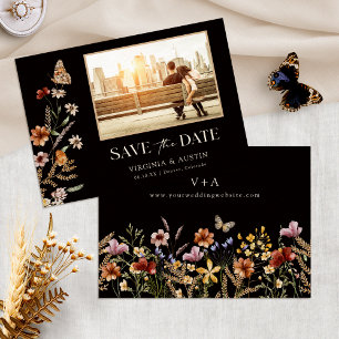 Elegant Boho Photo Save The Date
