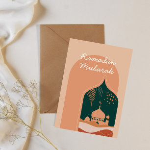 Elegant Boho Ramadan Mubarak Card