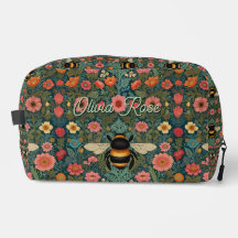 Elegant boho retro bumblebee spring florals