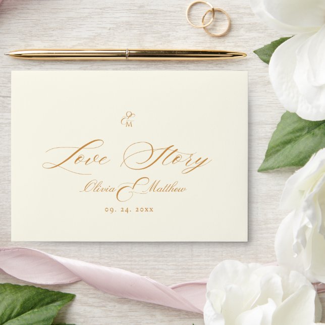 Elegant Boho Script Wedding Envelope (Wedding)
