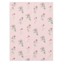 Elegant Boho Vintage Pink Floral Pattern Spring 