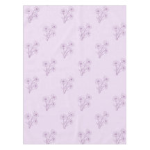 Elegant Boho Vintage Purple Floral Pattern Spring 