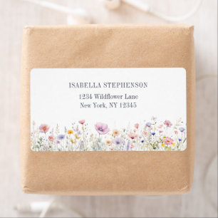 Elegant Boho Watercolor Wildflower Floral