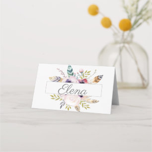 Elegant Boho Wedding Collection Place Card