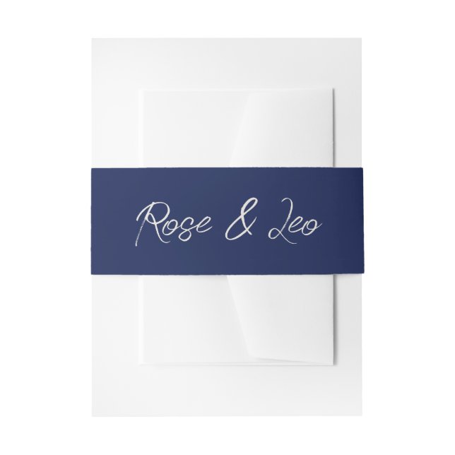 Elegant Boho Wedding Invitation Belly Band | (Front Example)