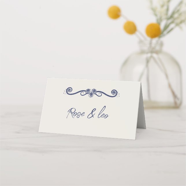 Elegant Boho Wedding Place Cards & Escort Cards |  (Front)