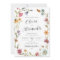 Elegant Boho Wildflower Wedding Invitations