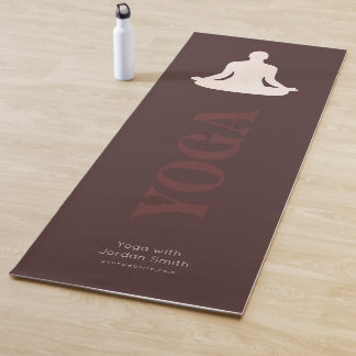 Elegant Boho Yoga Instructor Promotional Yoga Mat