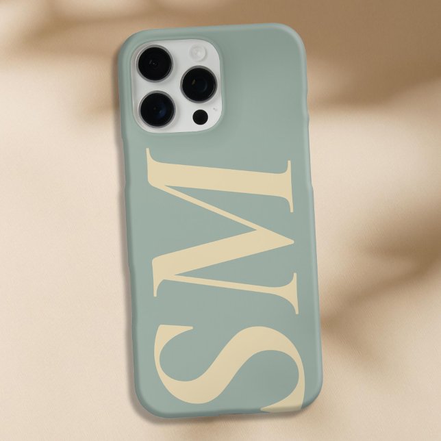 Elegant Bold Initial Monogram Case-Mate iPhone Case (Creator Uploaded)