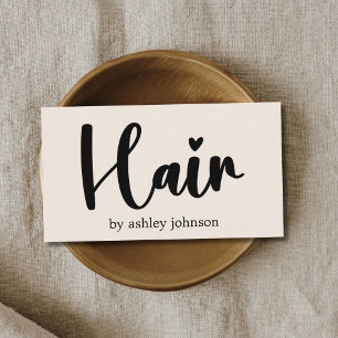 Elegant Bold Pastel Hair Salon Business Card