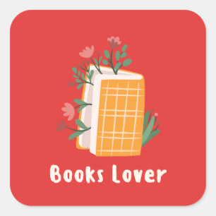 Elegant Book Lover Sticker   book club vibes
